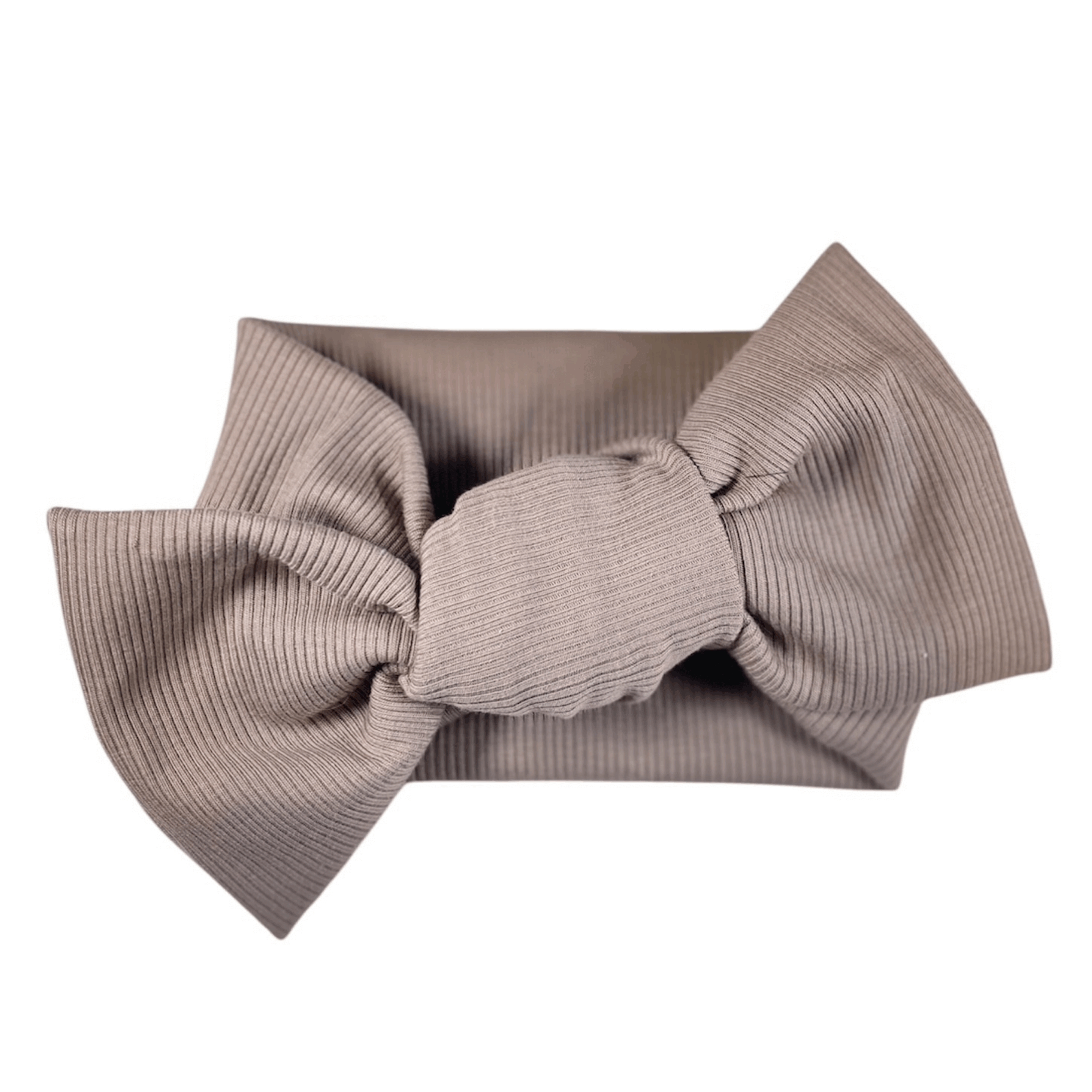Haarband Model Bow beige met sterren- en bloemenmotief – maat 0–3 maanden en 3–6 maanden – Little and Sweet