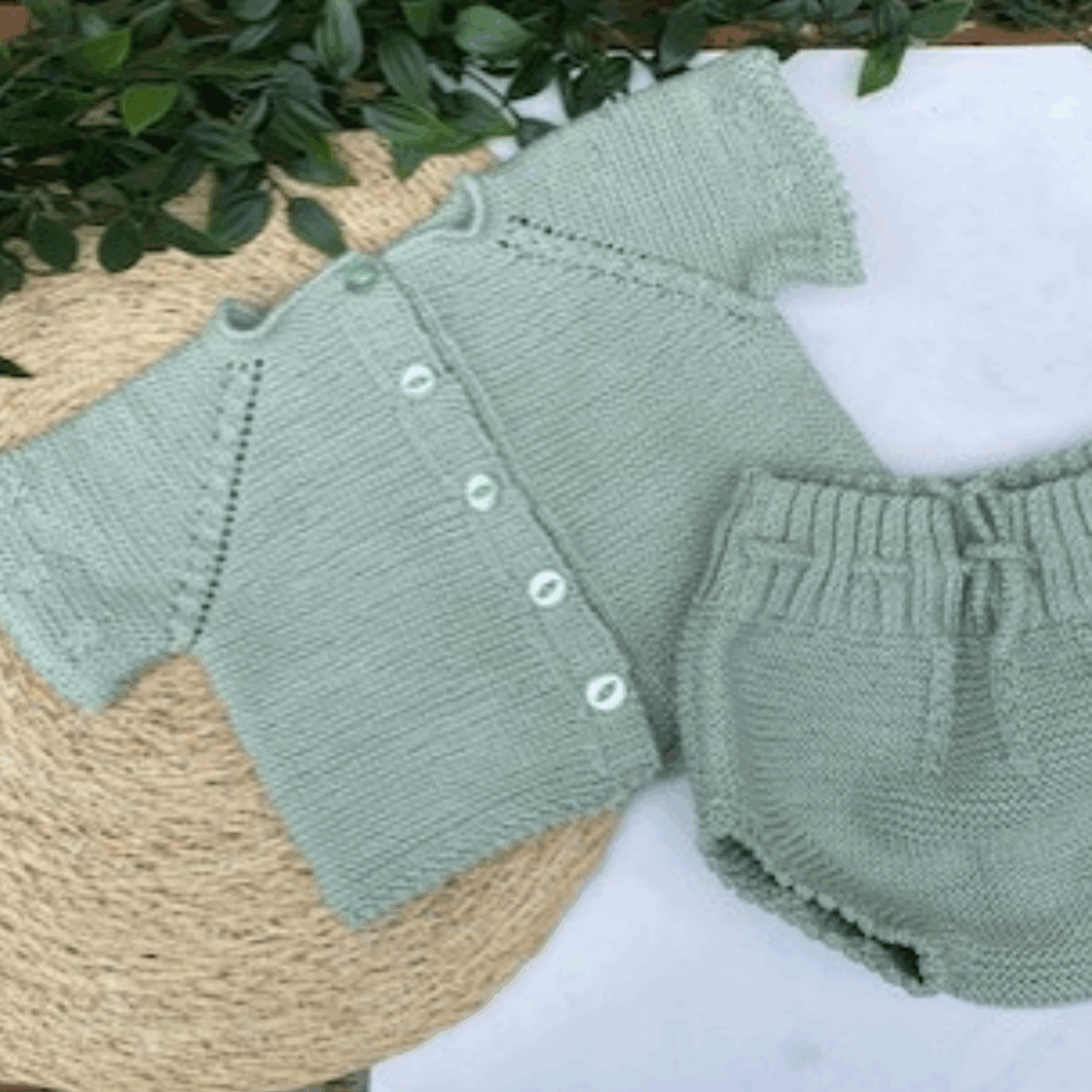 Lily | Handgemaakt babysetje van katoen | maat 62/68 - Afbeelding 2